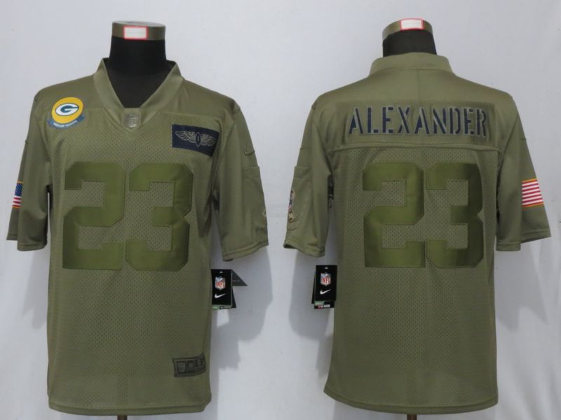 Men Green Bay Packers #23 Alexander Nike Camo 2019 Salute to Service Limited NFL Jerseys->green bay packers->NFL Jersey